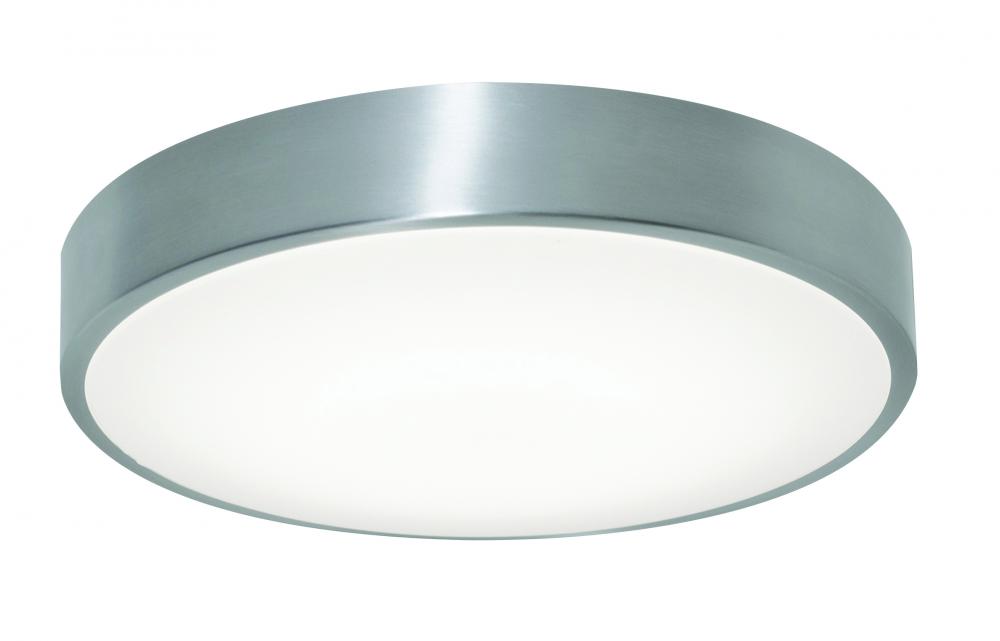 Octavia LED Flushmount - 14'' - Brushed Aluminum