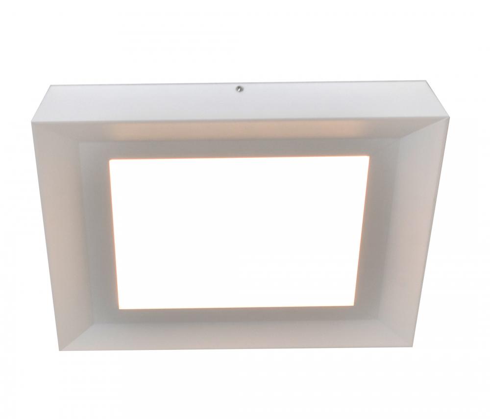 Zurich 12inx12in edge light fixture. 1100 source Lumens D1 WH