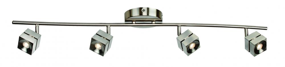 Cantrell LED Fixed Track Satin Nickel