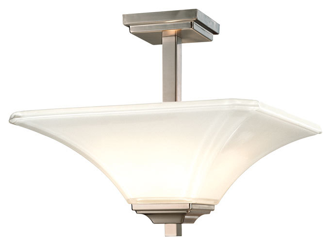 2 LIGHT SEMI FLUSH MOUNT