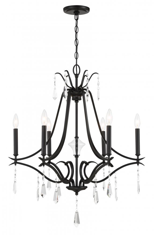 6 LIGHT CHANDELIER