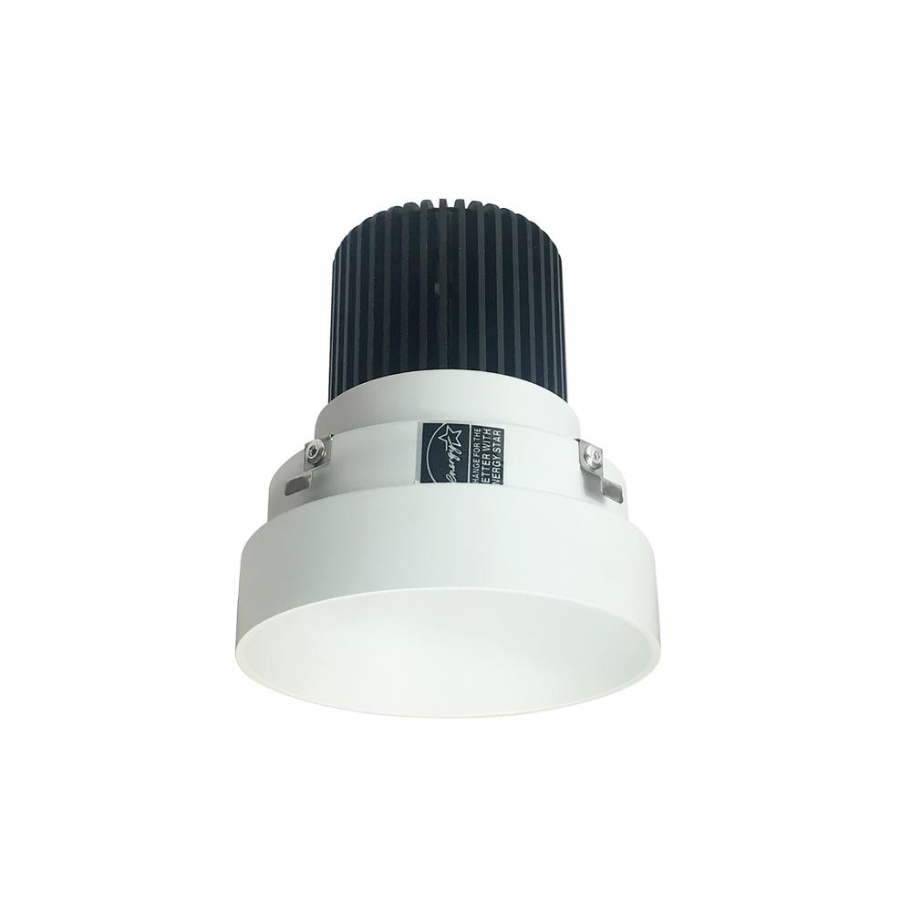 4" Iolite LED Round Trimless Downlight, 10-Degree Optic, 800lm / 12W, 3000K, Matte Powder White