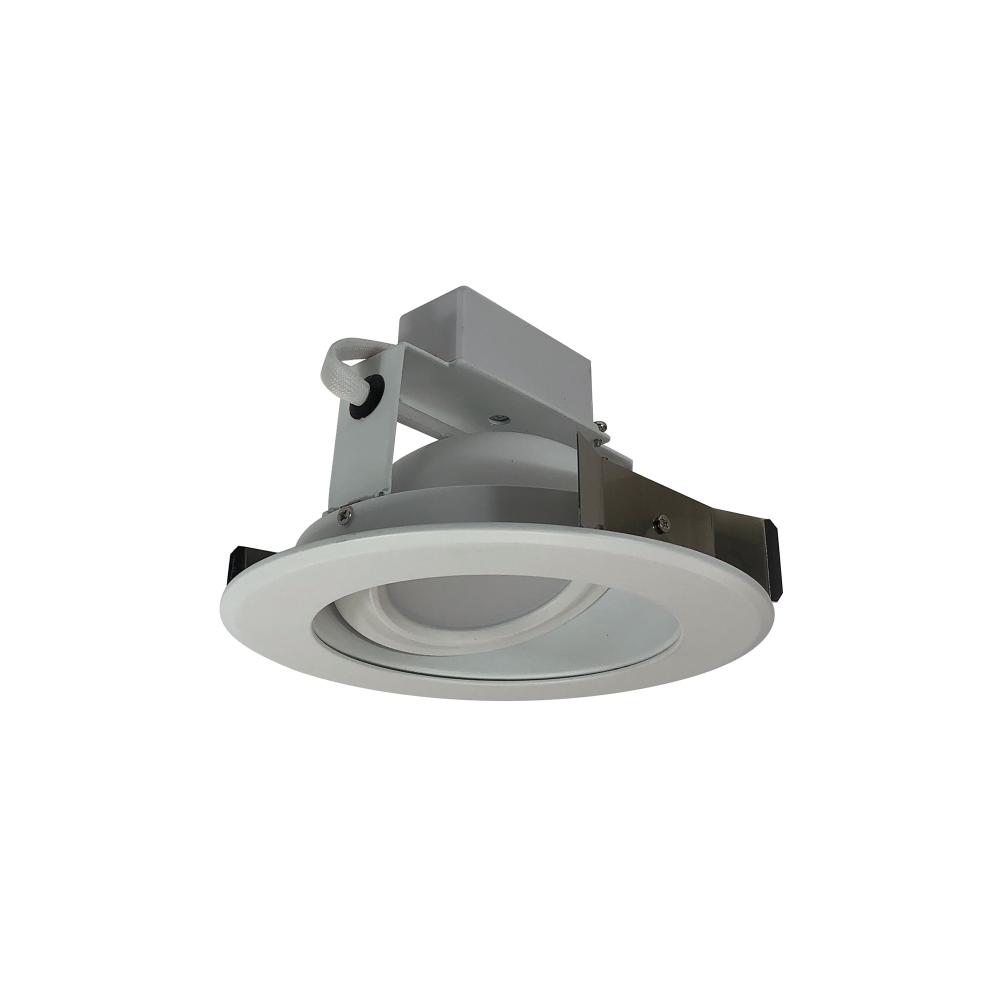 5" Cobalt Adjustable LED Retrofit, 1200lm / 14W, 4000K, White Reflector / White Flange