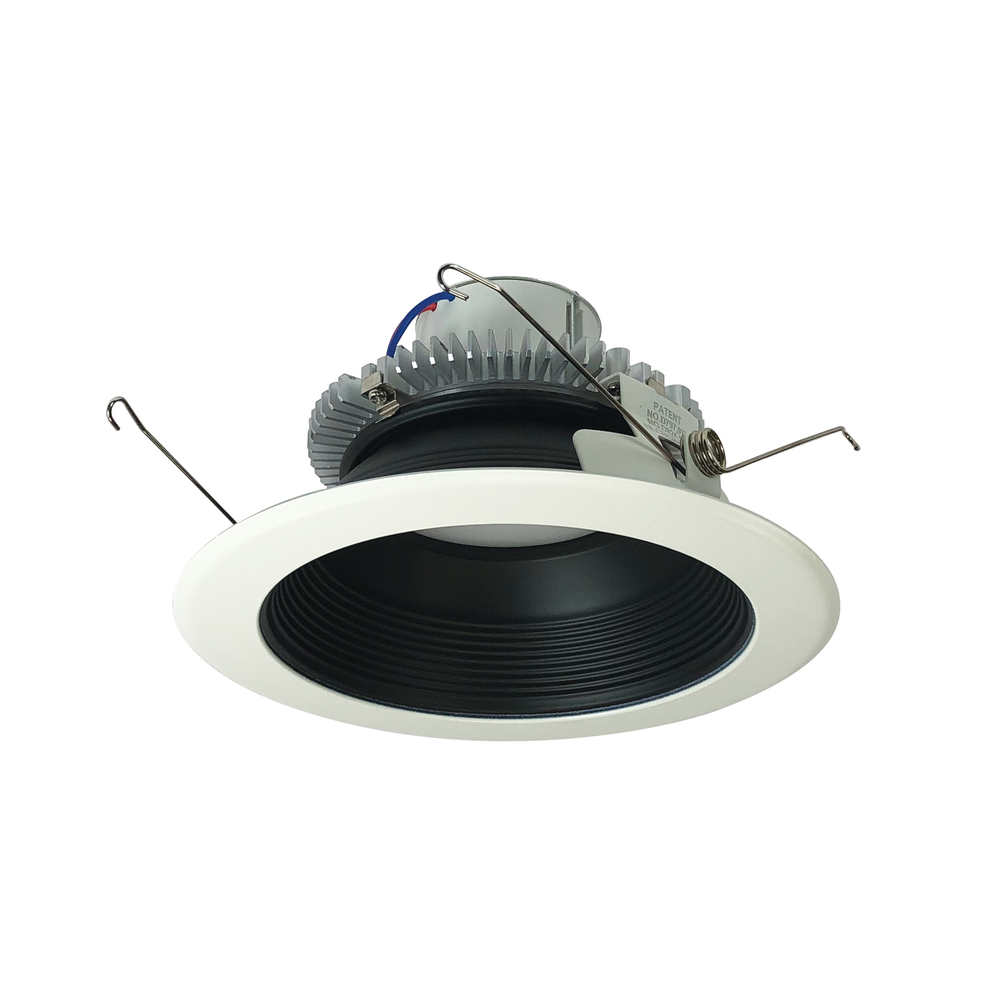 6" Cobalt Click LED Retrofit, Baffle, 750lm / 10W, 4000K, Black Baffle / White Flange