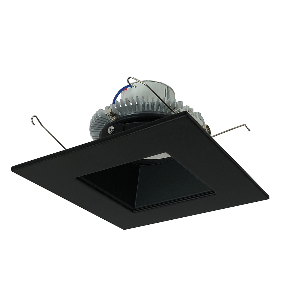 6" Cobalt Click LED Retrofit, Square Reflector, 750lm / 10W, 4000K, Black Reflector / Black