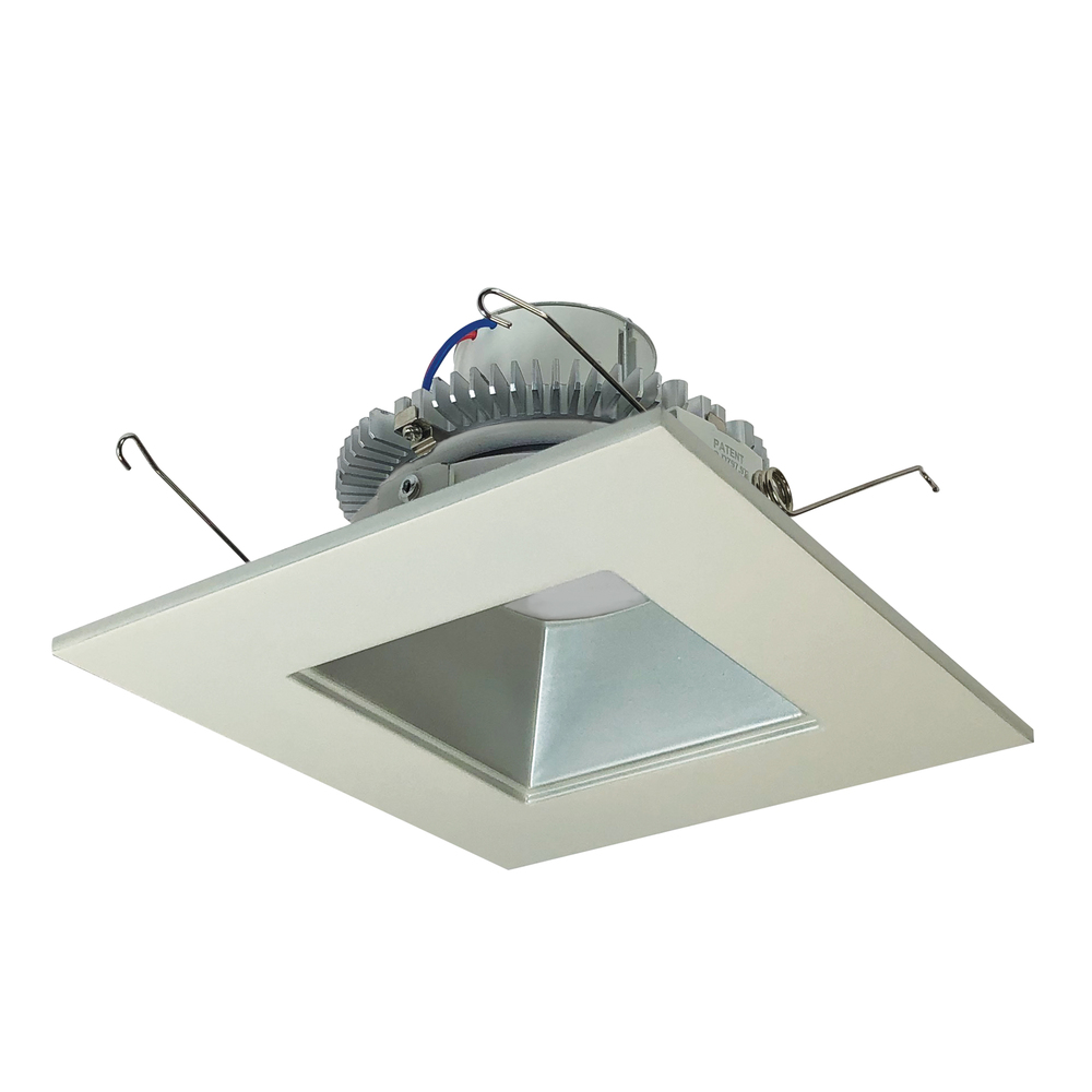 6" Cobalt Click LED Retrofit, Square Reflector, 750lm / 10W, 3500K, Haze Reflector / White