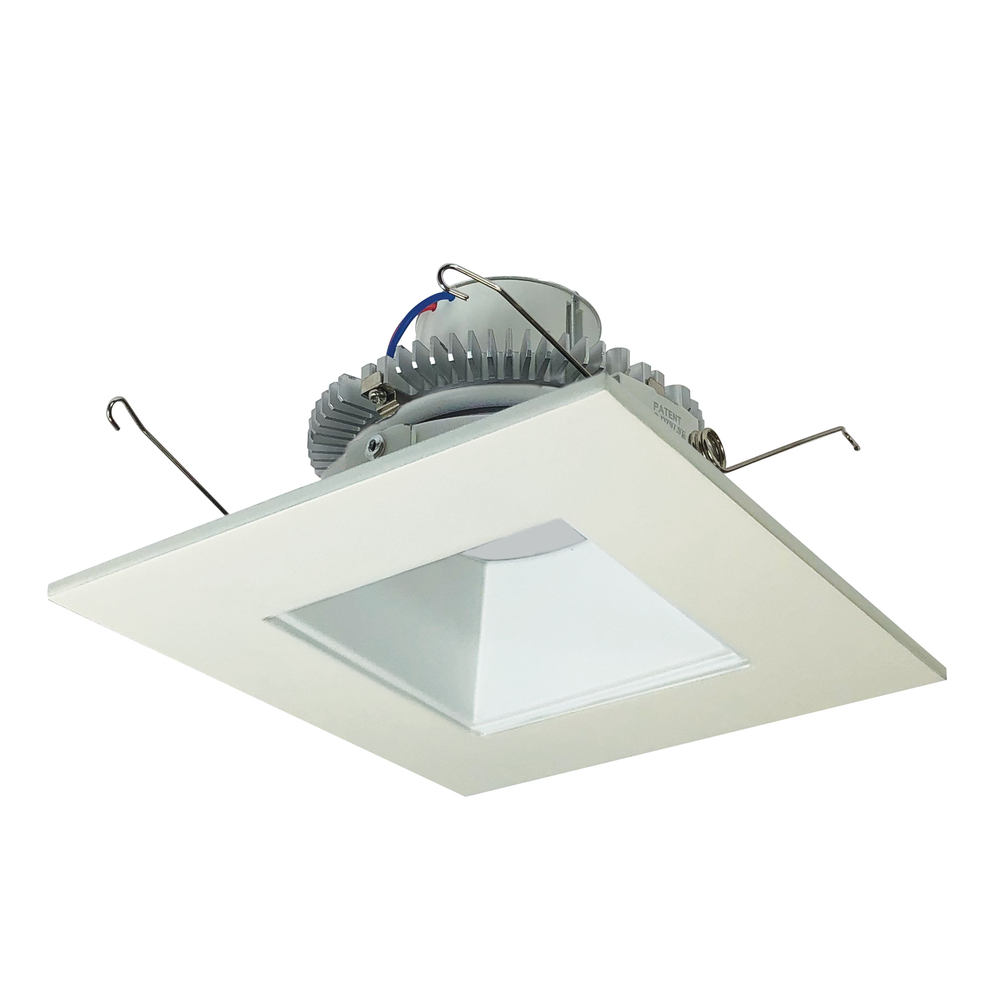 6" Cobalt Click LED Retrofit, Square Reflector, 1000lm / 12W, 3000K, Matte Powder White