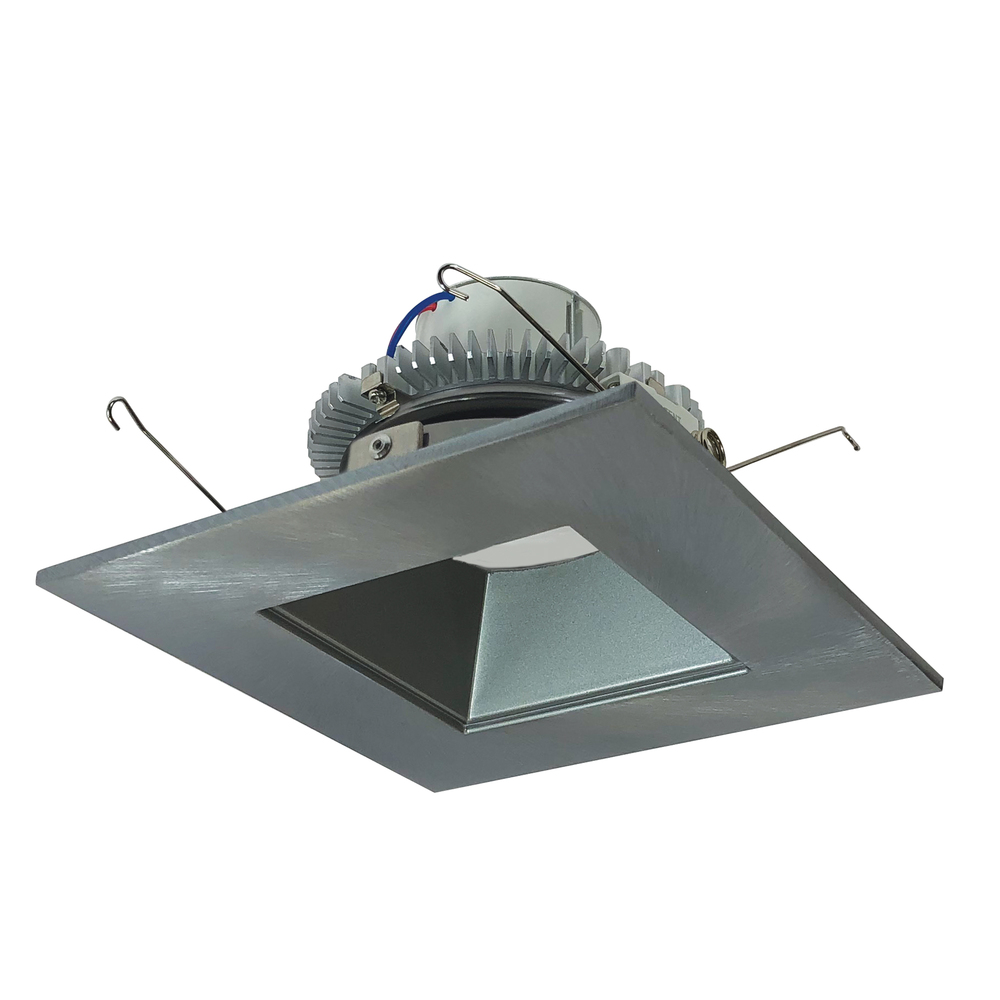 6" Cobalt Click LED Retrofit, Square Reflector, 750lm / 10W, 3500K, Natural Metal Reflector /