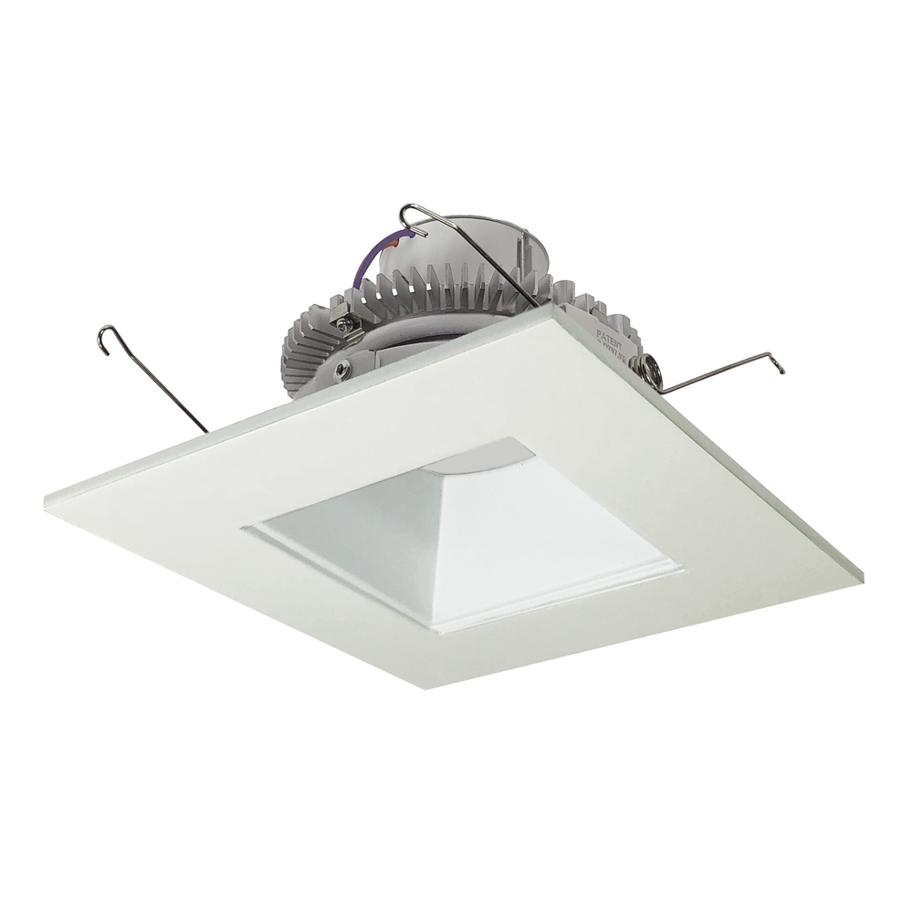 6" Cobalt Click LED Retrofit, Square Reflector, 1000lm / 12W, 2700K, White Reflector / White