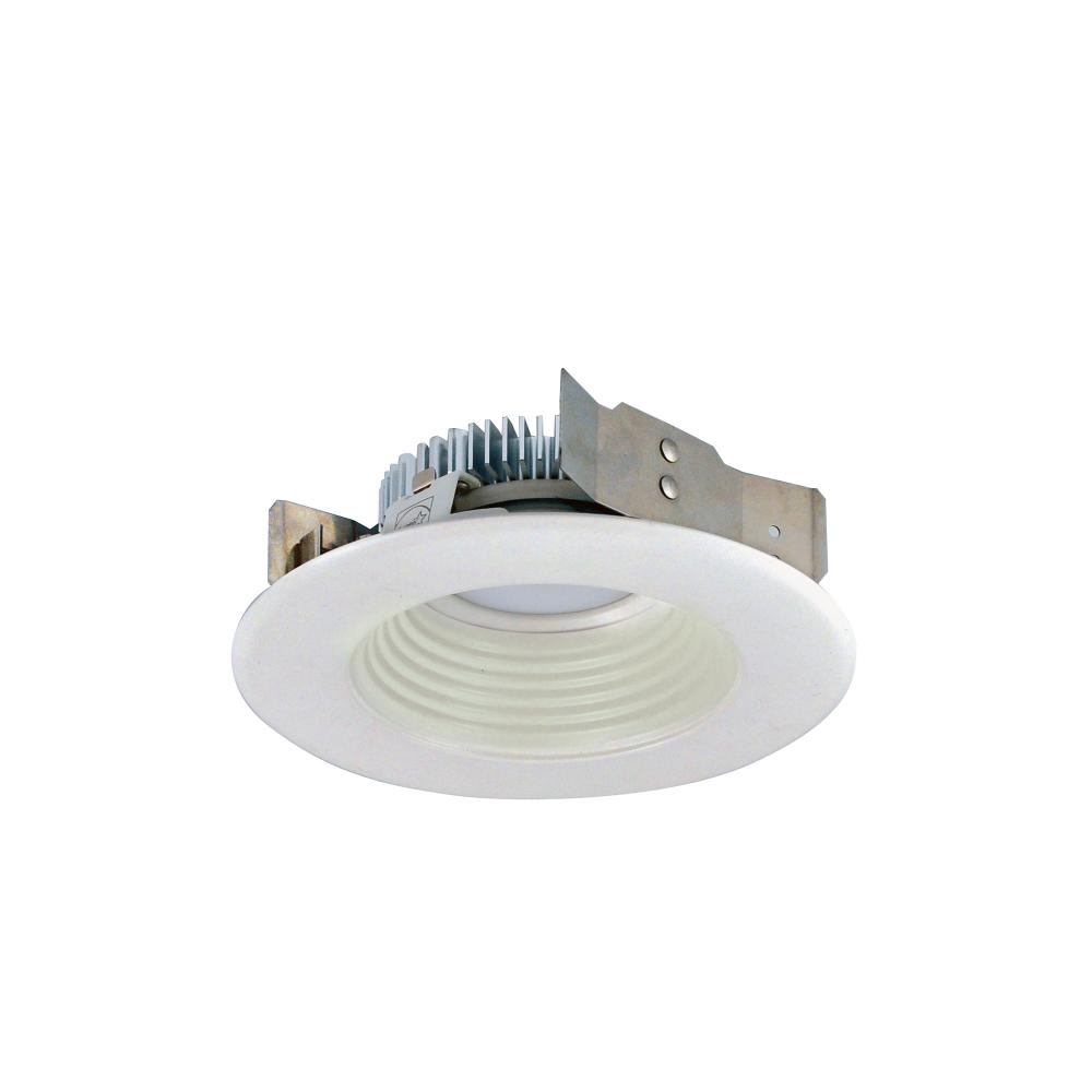 4" Cobalt Shallow High Lumen LED Trim, Round Baffle, 850lm, 4000K, White