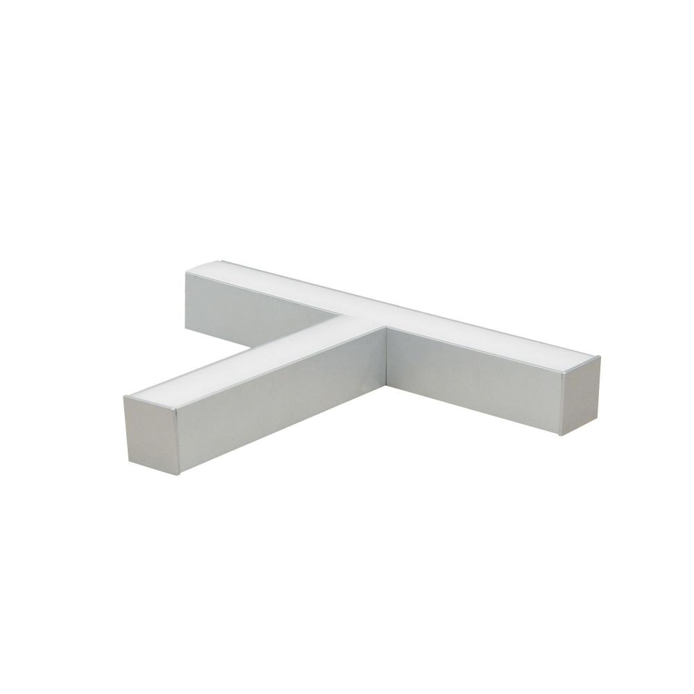 "T" Shaped L-Line LED Direct Linear w/ Dedicated CCT, 4600lm / 4000K, Aluminum Finish