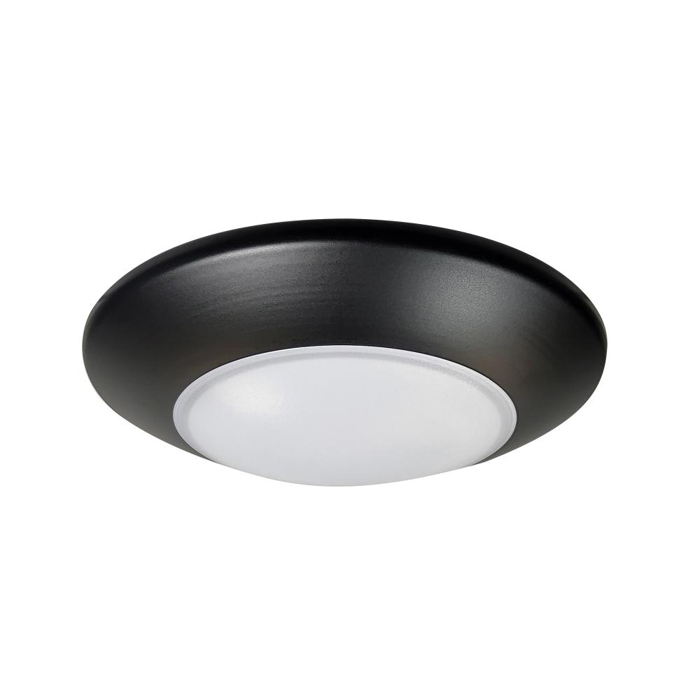 4" AC Opal LED Surface Mount, 700lm / 10.5W, 3000K, Black finish