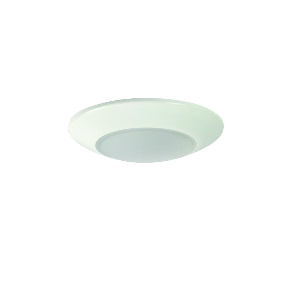 4" AC Opal LED Surface Mount, 700lm / 10.5W, 3000K, White finish