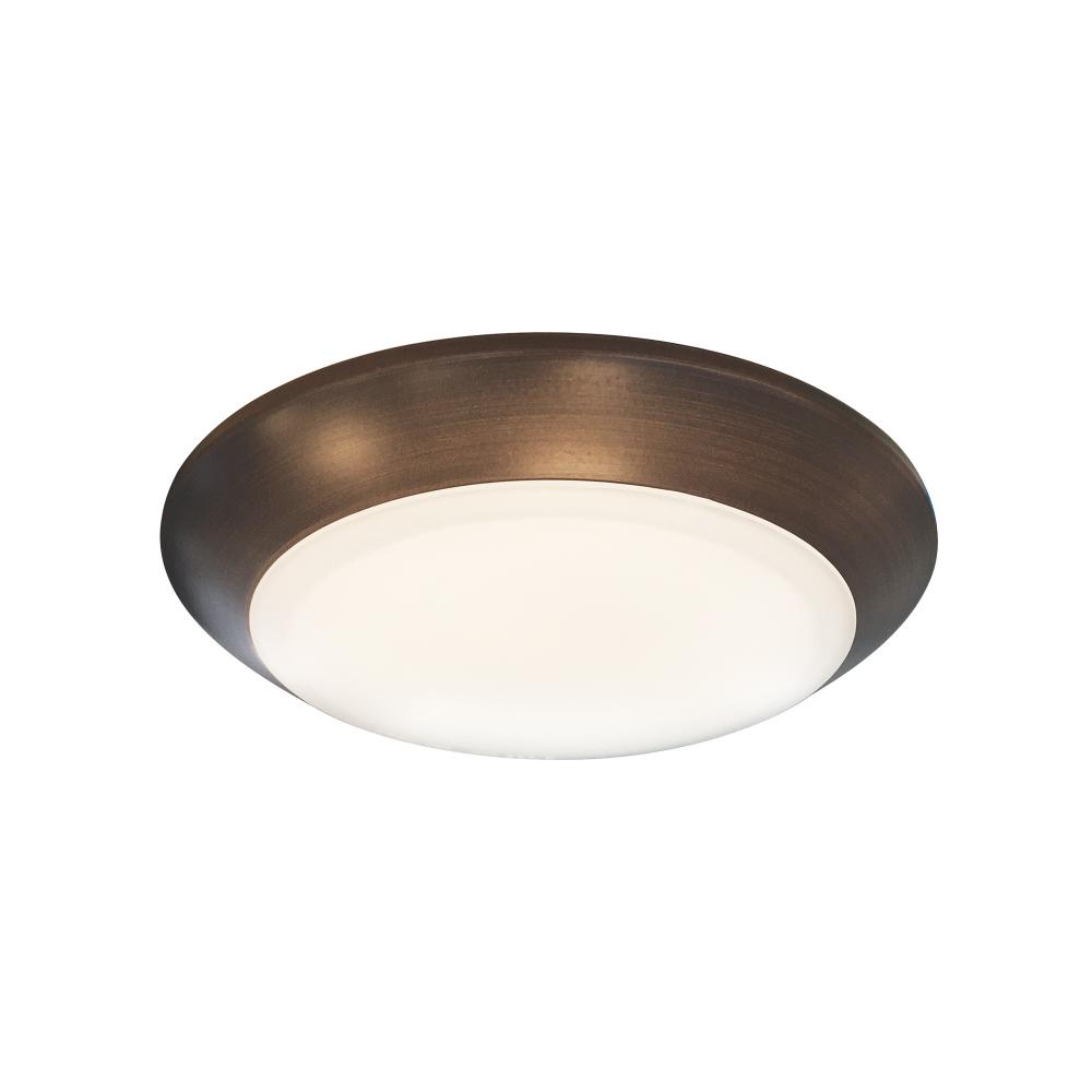 6" AC T24 Opal LED Surface Mount, 1050lm / 16W, 2700K, Bronze finish