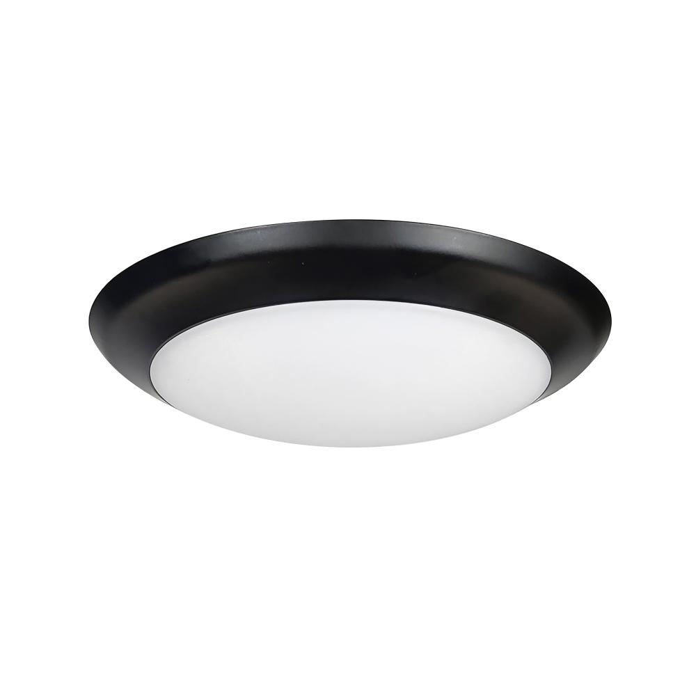 6" AC Opal LED Surface Mount, 1100lm / 16.5W, 3000K, Black finish