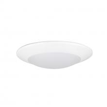 Nora NCSD-R630MPW - 6" Contractor Series LED Flush Mount Disk Light, 3000K, Matte Powder White (12-Pack)