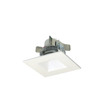 Nora NLCBC2-45630WW/ALE4 - 4&#34; Cobalt Click LED Retrofit, Square Reflector, 750lm / 10W, 3000K, White Reflector / White