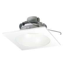 Nora NLCBC2-65327MPW/A - 6" Cobalt Click LED Retrofit, Square Reflector with Round Aperture, 750lm / 10W, 2700K, Matte