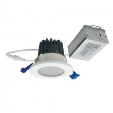 Nora NM2-2RDCS4030MPW - 2" M2 Round LED Lensed Downlight, 400lm / 6W, 3000K, 120V, Matte Powder White