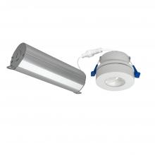 Nora NMW-230MPW - 2" M-Wave Can-less Adjustable LED Downlight, 3000K, Matte Powder White finish