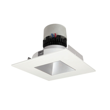 Nora NPR-4SNDSQ27XHW - 4" Pearl LED Square Retrofit Reflector with Square Aperture, 1000lm / 12W, 2700K, Haze Reflector