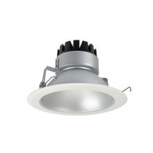 Nora NRM3-61L135FHZW - 6" Marquise III Round Open Reflector, 900lm, 3500K, Flood Optic, Haze Reflector/White Flange