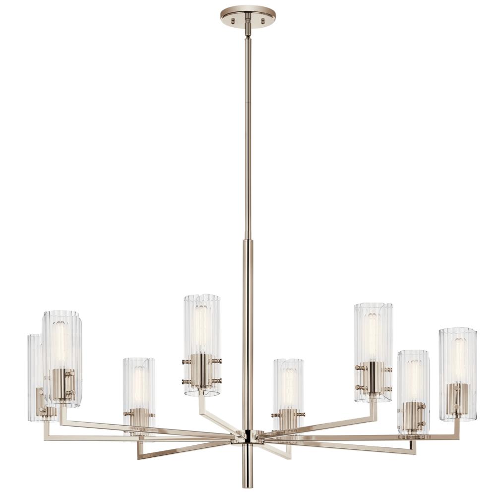 Velestino 40.25" 8-Light Chandelier in Polished Nickel