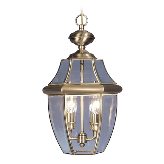 2 Light AB Outdoor Chain Lantern