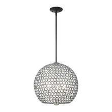 Livex Lighting 45723-04 - 3 Lt Black  Pendant