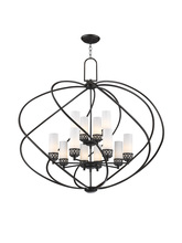 Livex Lighting 47199-67 - 8 Light + 4 Light OB Foyer Chandelier