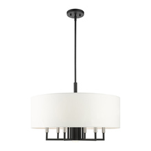 Livex Lighting 49376-04 - 7 Lt Black Pendant Chandelier