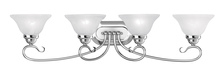 Livex Lighting 6104-05 - 4 Light Polished Chrome Bath Light