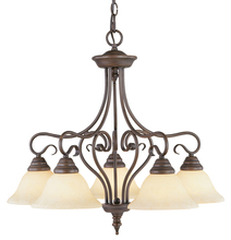  6135-58 - 5 Light Imperial Bronze Chandelier