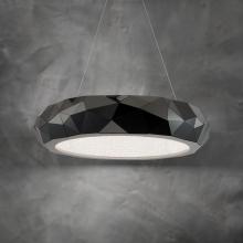 Schonbek Beyond BPD30230-BS - Mosaic 30in LED 3000K/3500K/4000K 120V-277V Pendant in Black Polished Stainless Steel with Clear R