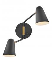 Lark 83542BK - Large Two Light Sconce