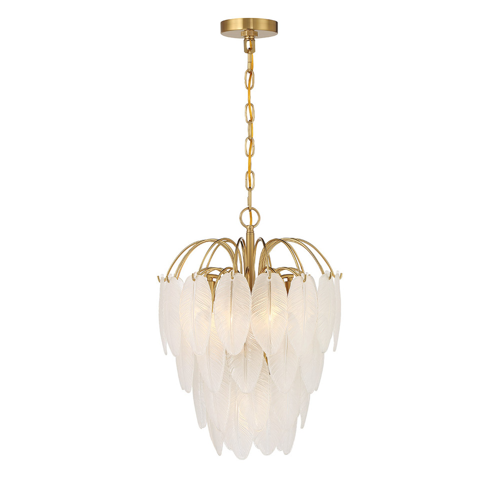 Boa 5-Light Chandelier in Warm Brass by Breegan Jane