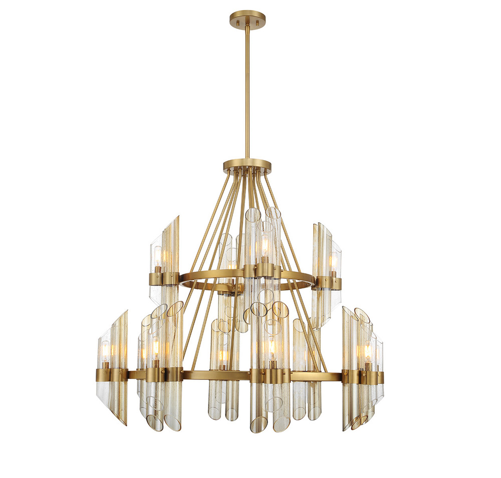 Biltmore 12-Light Chandelier in Warm Brass