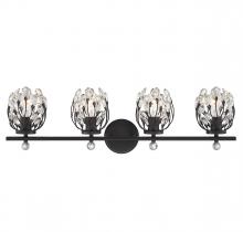 Savoy House 8-6601-4-BK - Moreno 4-Light Bathroom Vanity Light in Matte Black