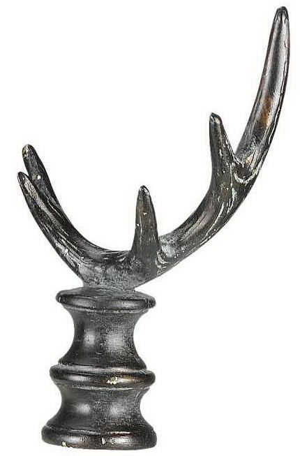 DEER ANTLER RESIN FINIAL