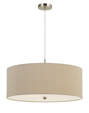 CAL Lighting FX-3628-3P - 60W X 3 Addison Drum Pendant Fixture. Dia:24"