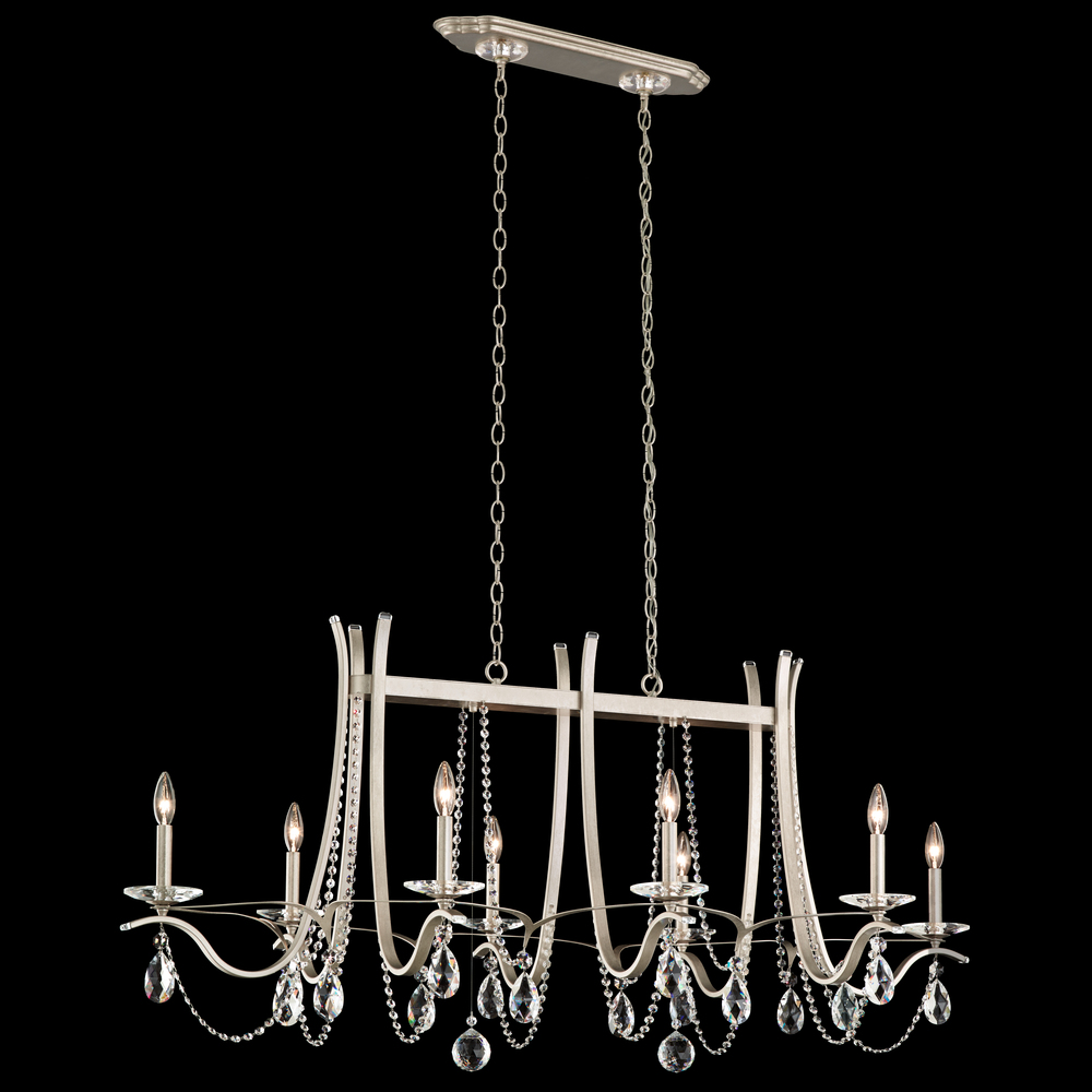 Vesca 8 Light 120V Chandelier in Heirloom Bronze with Clear Heritage Handcut Crystal