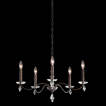 Schonbek 1870 MD1005N-59H - Modique 5 Light 120V Chandelier in Ferro Black with Clear Heritage Handcut Crystal