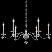 Schonbek 1870 MD1006N-59H - Modique 6 Light 120V Chandelier in Ferro Black with Clear Heritage Handcut Crystal