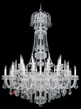 Schonbek 1870 6861-40H - Olde World 45 Light 120V Chandelier in Polished Silver with Clear Heritage Handcut Crystal