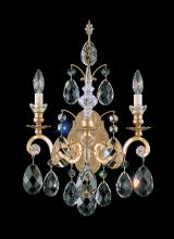 Schonbek 1870 3761-22S - Renaissance 2 Light 120V Wall Sconce in Heirloom Gold with Clear Crystals from Swarovski