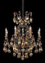 Schonbek 1870 3771-48 - Renaissance 9 Light 120V Chandelier in Antique Silver with Clear Heritage Handcut Crystal