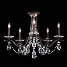 Schonbek 1870 VA8312N-76H - Vesca 5 Light 120V Semi-Flush Mount in Heirloom Bronze with Clear Heritage Handcut Crystal