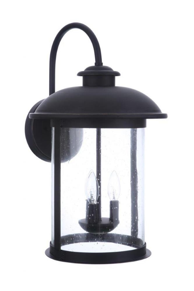 O'Fallon 3 Light Extra Large Outdoor Wall Lantern in Dark Bronze Gilded