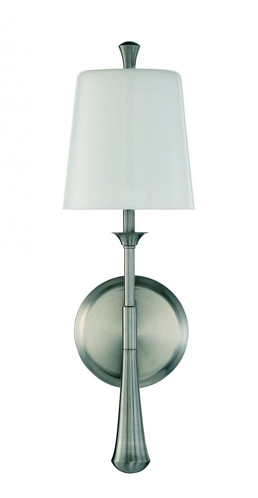 Palmer 1 Light Sconce in Brushed Polished Nickel