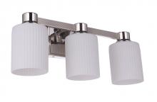 Craftmade 12920PLN3 - Bretton 3 Light Vanity in Polished Nickel